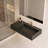 Juniper 36" Solid Surface Wall Mount Modern Minimalist Right Basin Bathroom Sink and LED Mirror Set-82217663