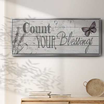Count Your Blessings- Framed Canvas