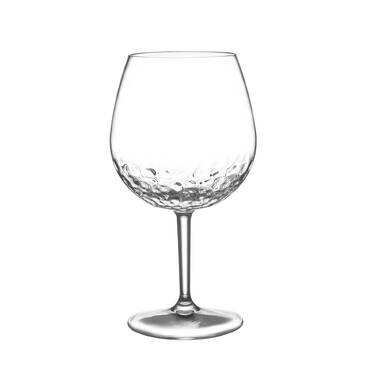 Golden Amber Luster Crackle Wine Goblet, Crackle Wine Glasses, Set of 4 