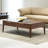 Light luxury black walnut coffee table