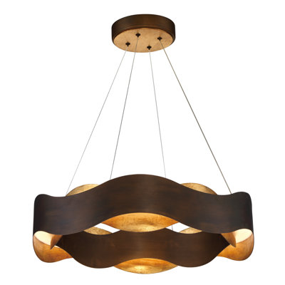 Vaughan 1 Dimmable LED Wagon Wheel Chandelier