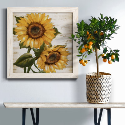 Sunflower Summer II - peinture sur toile encadrée
