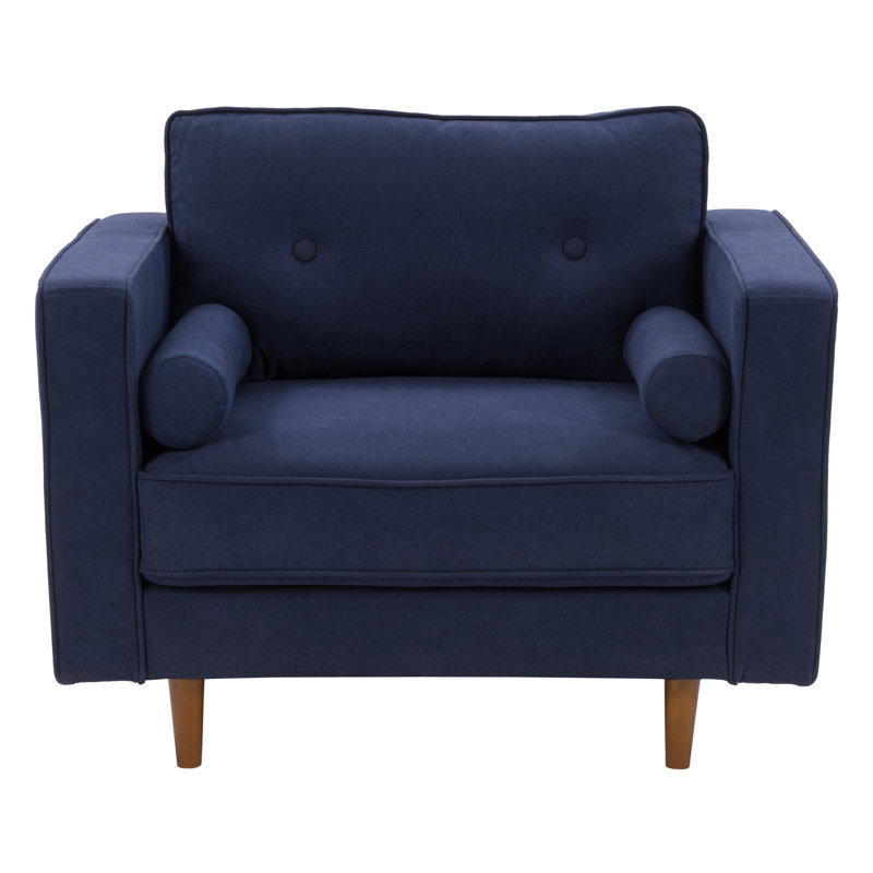 Fauteuil Auxence, Polyester bleu marine