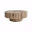 Table basse moderne moderne minimaliste 31,4 po avec texture de bois naturel, stable et durable, rehaussant l'esthétique de l'espace-1412546340