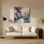 «Cats Toybob», art mural en métal beige-472771627