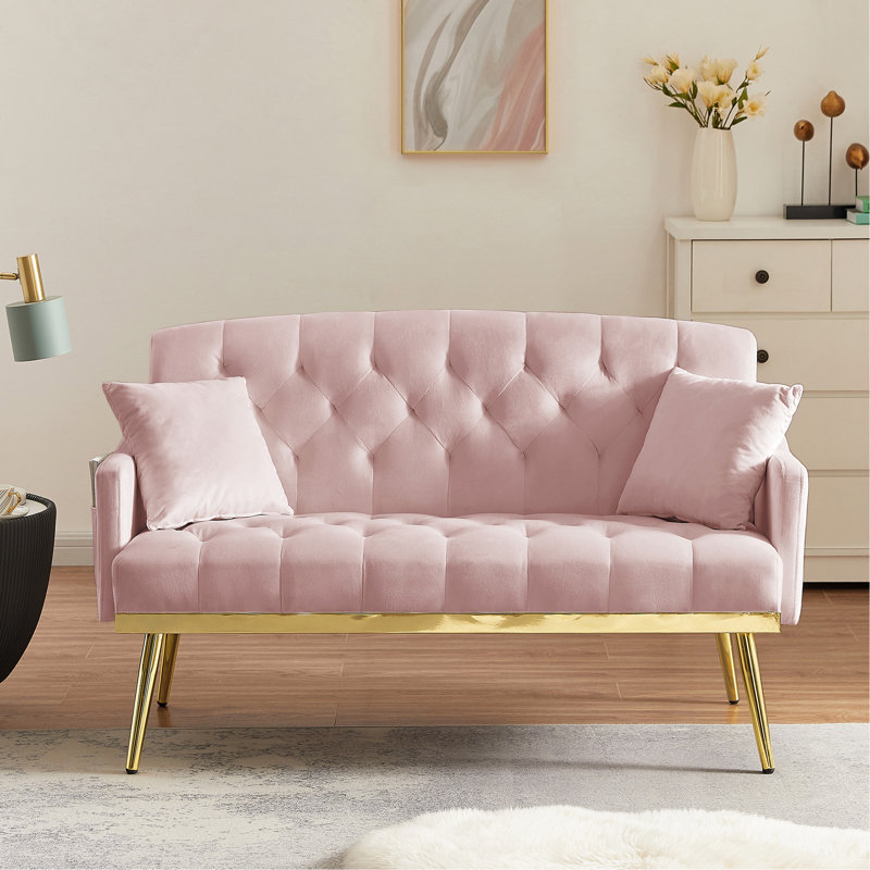 Pink 2 Seater Sofa, Pink