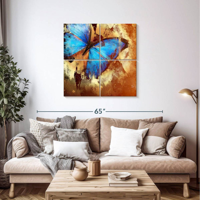 Papillon bleu Brampt