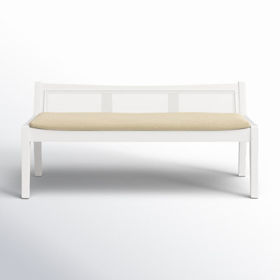 Donner Cane Back Cushioned Bench