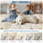 5'x7' Boho Abstract Machine Washable Area Rug with Non-Slip Rubber Backing - Low-Pile, Stain Resistant Carpet for Bedroom, Living Room-1306153598