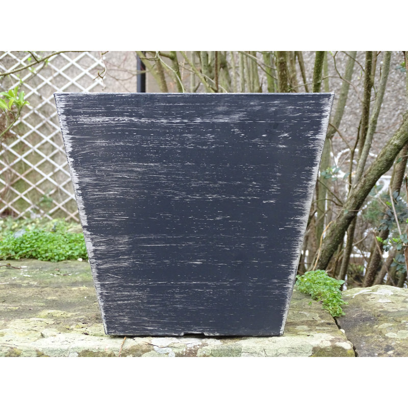 Silerton Planter Box, Black/Silver