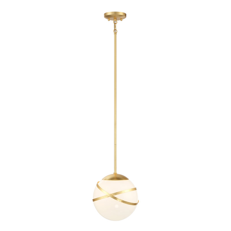 Luminaire suspendu sphère 1 lumière Porphyrion