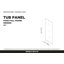 34'' W x 58'' H Slab Full Frame Tub Door-83967766