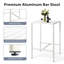 27 Inch Outdoor Aluminum Bar Table,White-1116578178