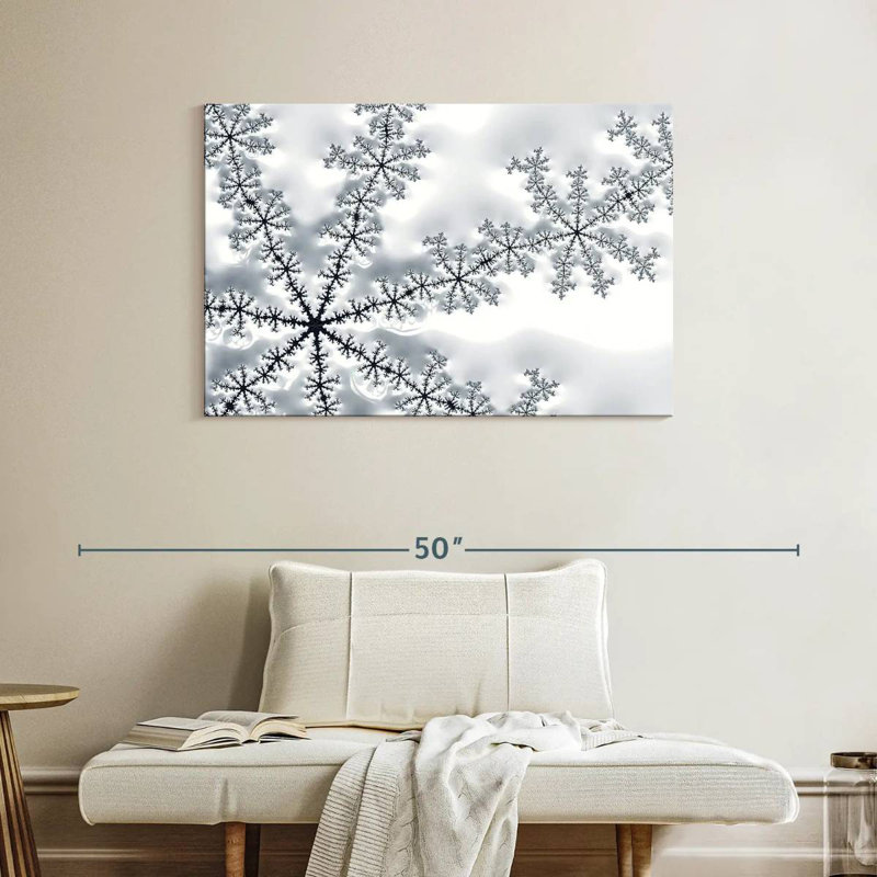 Alvord Snowflake Fractals, 26" H x 39" W