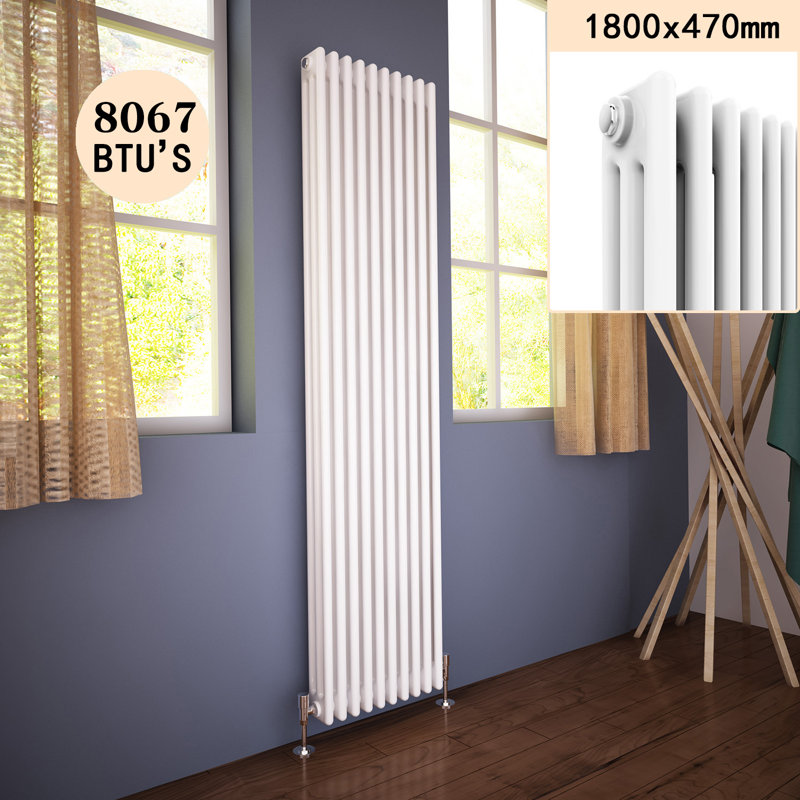 Hayden Vertical Traditional Colosseum Radiator, 180cm H x 47cm W x 10cm D