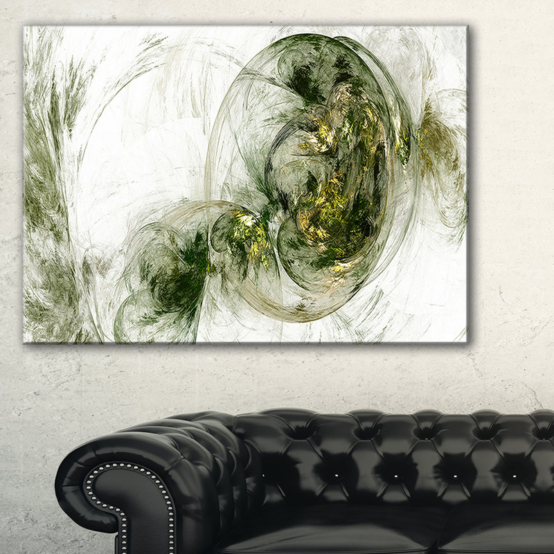 Wrapped Canvas Graphic Art - Coloured Smoke Design, 8" H x 12" W x 1" D
