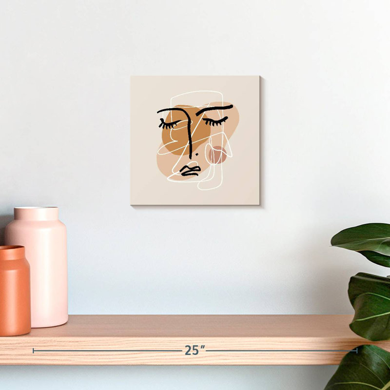 Leisha Lady Face Abstract, H 10 po x l 10 po