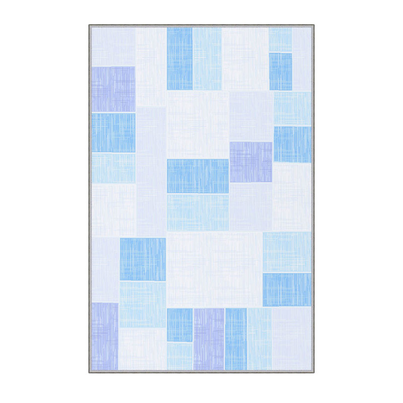 Soft Hall Carpet (2.6 x 4.9 ft), 100% Polyester, 0.3 in Pile Height | Antibacterial, Non-Slip Underside, 650 g/m² | Machine Washable, 3D Digital Print | Perfect for Living Room, Entryway & Bedroom Décor