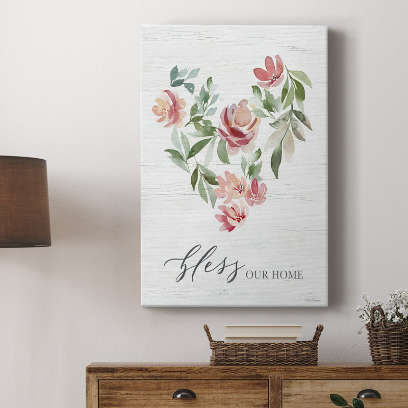 Cœur floral paradisiaque - galerie Cavas sur mesure, H 36 po x l 24 po