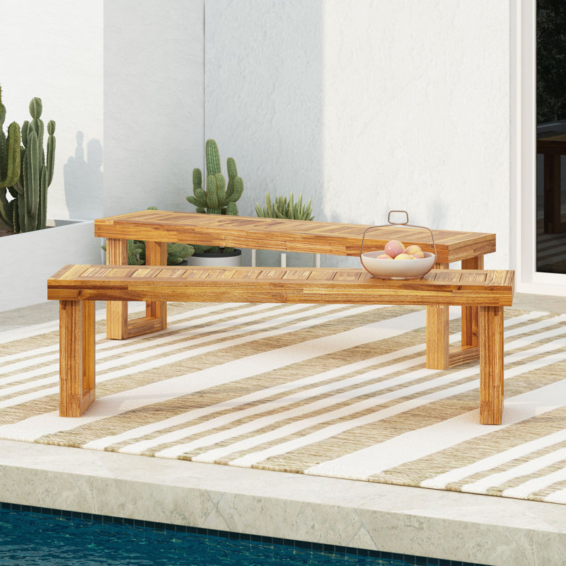 NESTOR BENCH SET OF 2, NATURAL