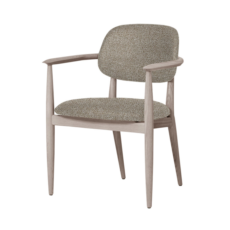 Chaise Slow de Space Copenhagen, Chêne naturel, Medley 61002