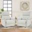 Fauteuil inclinable manuel en cuir synthétique