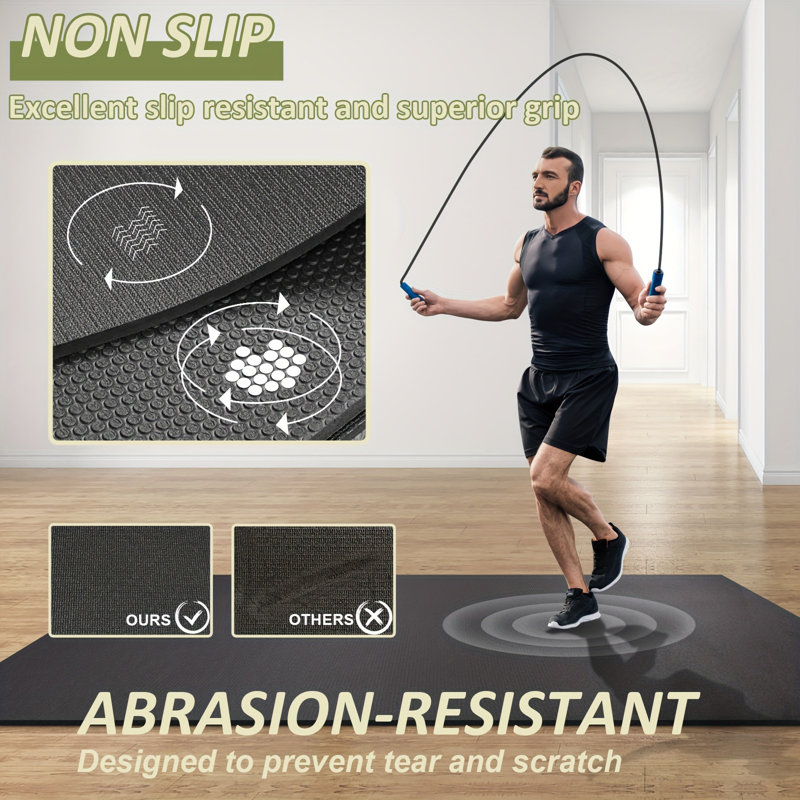 Large Exercise Mat 10x6 Ft Workout Mat Gym Flooring For Home Gym Mats Exercise Mats For Home Workout Thick Floor Mat For Fitness