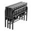 Black Portable Folding Guest Bed