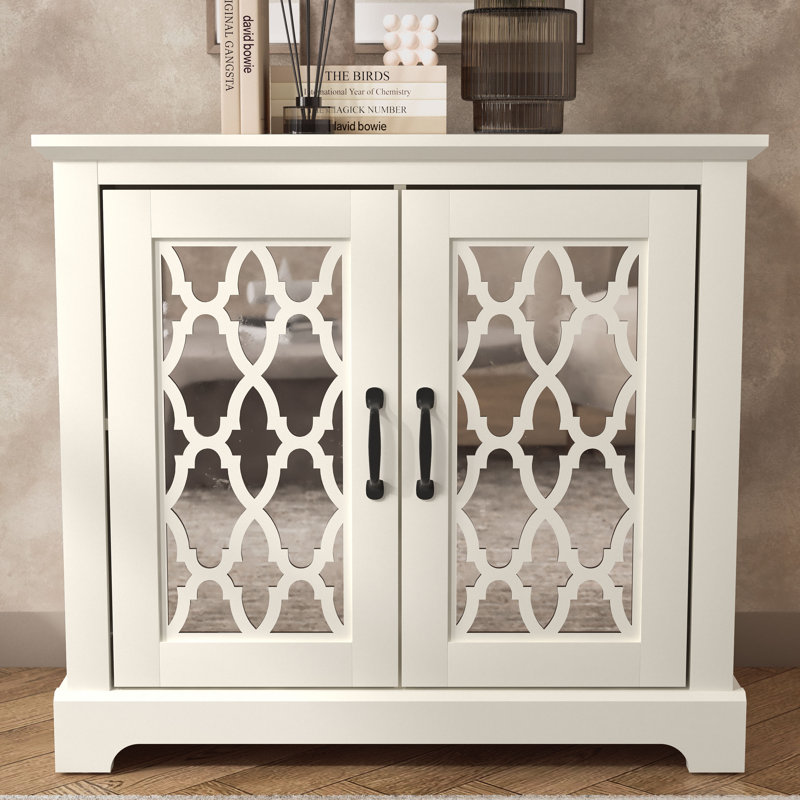 Armoire d'appoint Chessani, Ivoire ivoire