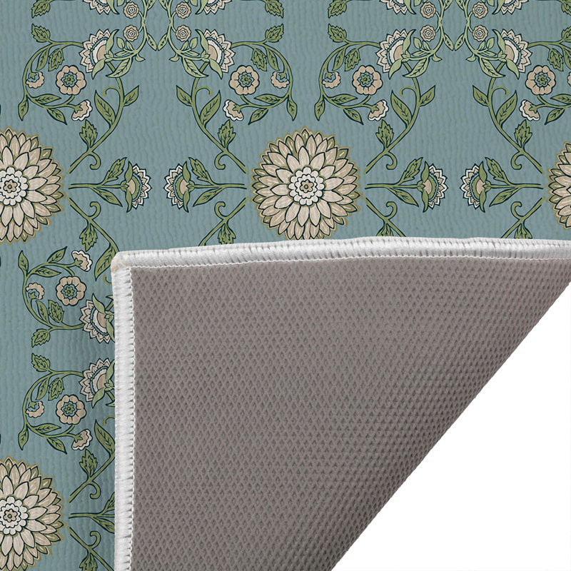 Aria Decorative Bath Mat, Bleu, Simple - L 34 po x l 21 po