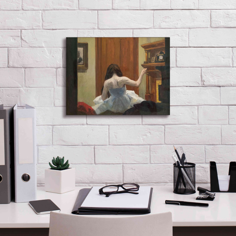 "Red Barrel Studio" New York Interior, C. 1921 "par Edward Hopper, impression sur toile, H 12 po x l 16 po x P 0,75 po