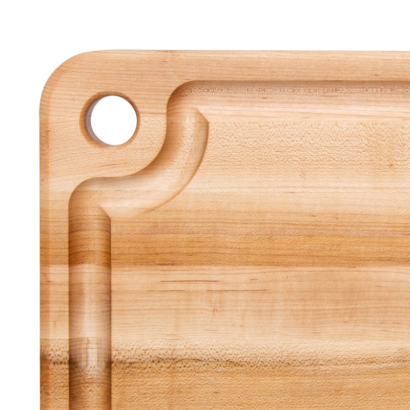 Maple Wood Reversible Cutting Board with Juice Groove