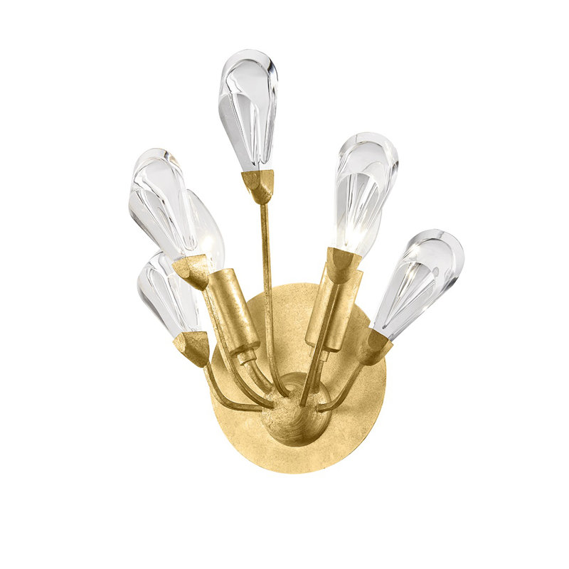 Tulip 2 - Light Armed Sconce, Gold Leaf
