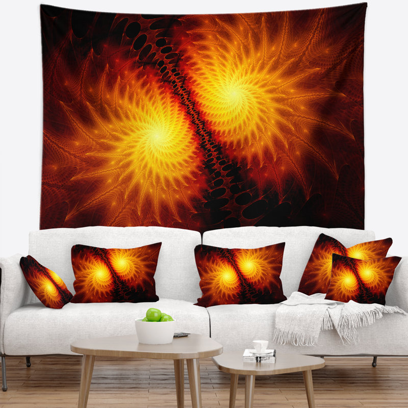 Tapisserie Corwin Fiery Wings of Dragon, H 50 po x l 60 po