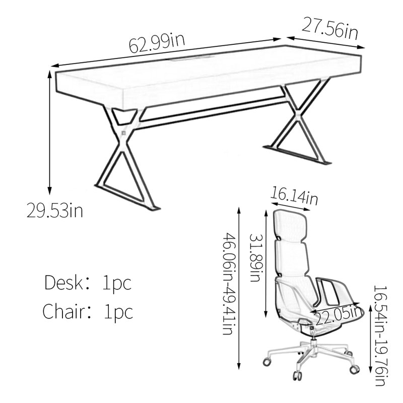 Durable Multi-Layer Board Construction Desk