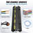 Rubber Cable Guard 38.58 x 9.45 x 1.77 in 5-Pack 2-Channel Wire Protection Ramp Black/Yellow with Flip-Open Top Cover