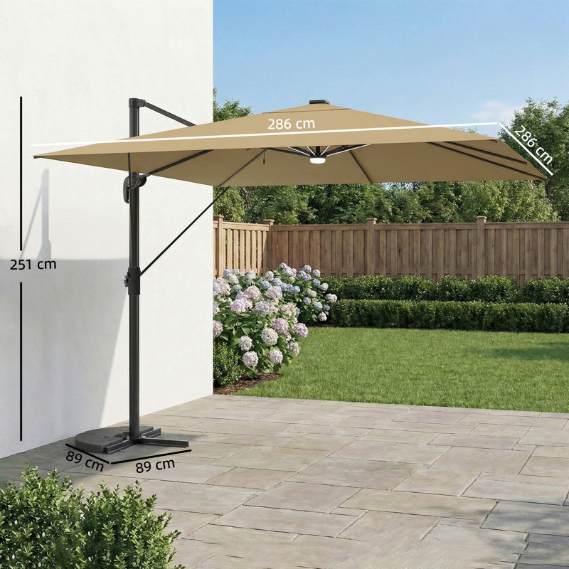 286cm Cantilever Parasol