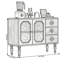 Buffet de rangement de style Middle Middle