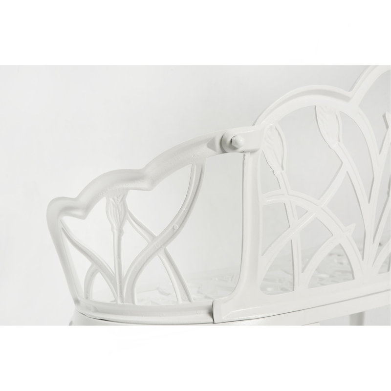 Banc en fonte d'aluminium avec coussin