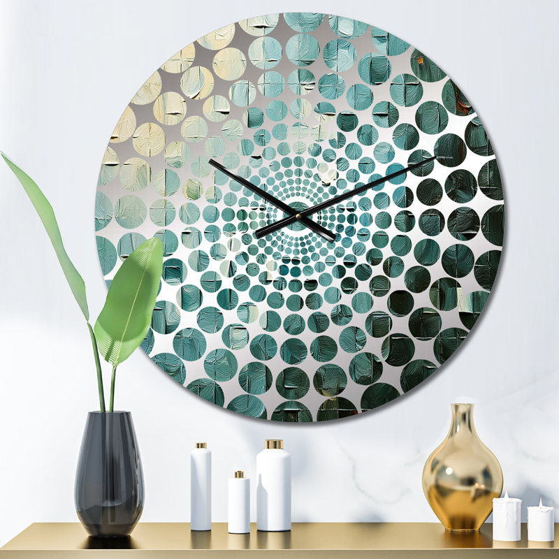 Aliyat - Abstract Painting Wall Clock, Small