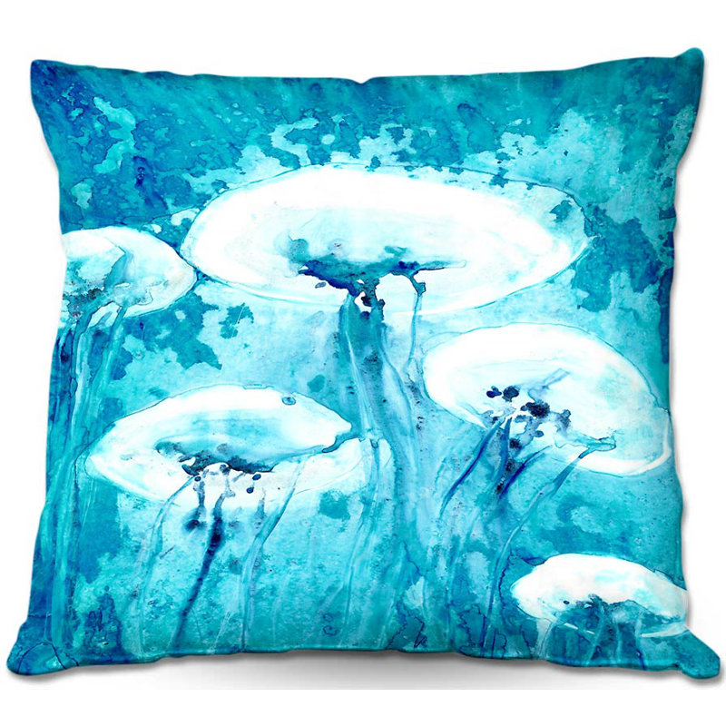 Coussin décoratif Luminous Jelly Fish, H 20 po x l 20 po x P 5 po