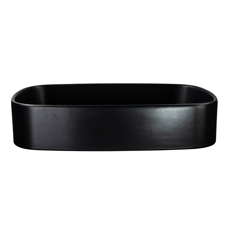 Regatta 24'' L Bathroom Sink, Matte Black