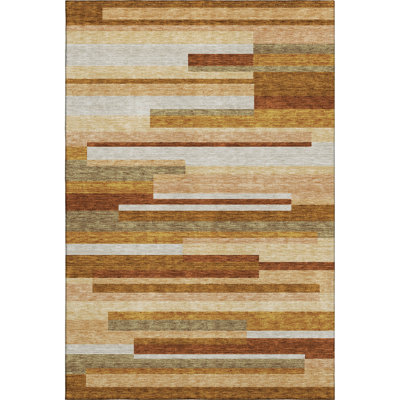 Premium Machine Washable Prisco Paprika Rug