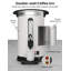 Urne à café de 100 tasses, distributeur de boissons chaudes en acier inoxydable de 14 L / 3,8 gallons, cafetière à infusion rapide pour la restauration, les fêtes, les mariages, les buffets, les bureaux, les restaurants