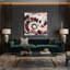 «Fruit Umeboshi», art mural sur toile grise-1576584258