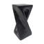 Table d'appoint d'extérieur Twist Shape, béton léger, texture semblable au bois, idéale pour la décoration de patio et de balcon