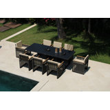 Horizon Outdoor 9 - Piece Dining Set with Cushions