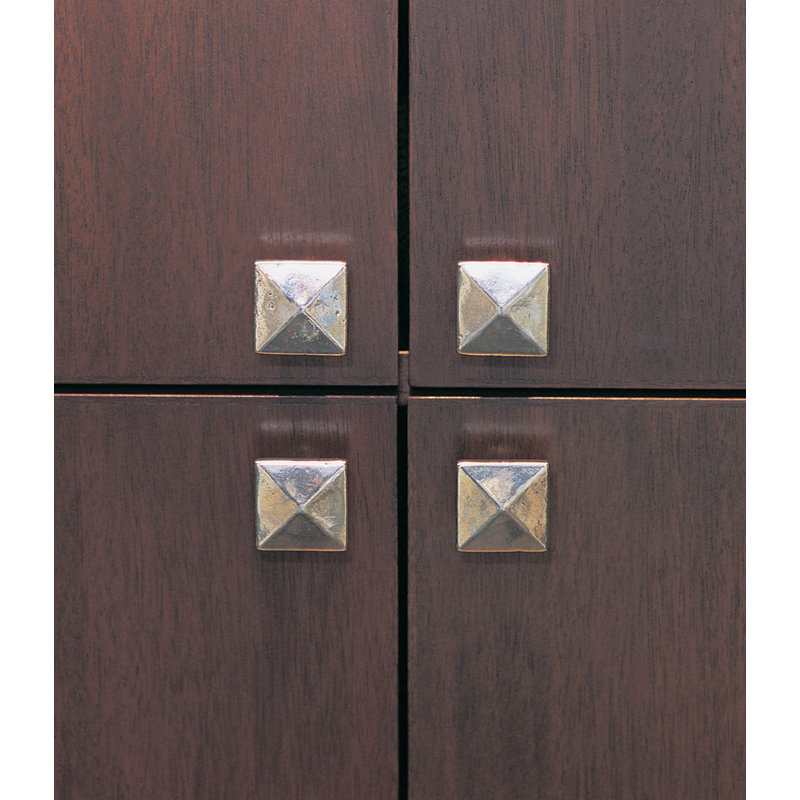 Bronze Square Knob, Silicon Bronze Rust