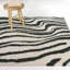 Tapis rayé abstrait vert Burroughs-199511459