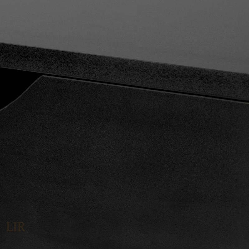 Modern Minimalist Computer Desk, Black